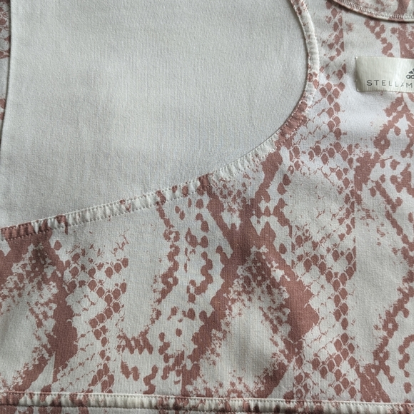 EUC... STELLA MCCARTNEY ADIDAS Snakeskin Print Sport Top SIZE L - Picture 8 of 9